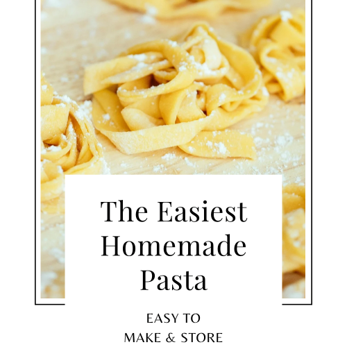 Simple homemade pasta recipe for beginners – fresh pasta dough made with flour and eggs, no machine needed.